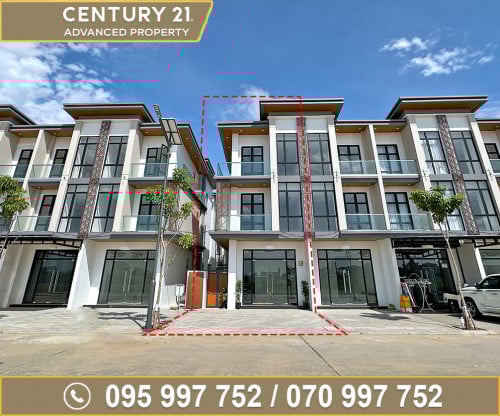 🏠 វីឡាកូនកាត់ ខាង (Commercial Villa) សម្រាប់ជួល ក្នុងបុរី ជ្រោយចង្វារ ហ្កាដិន (OCIC)