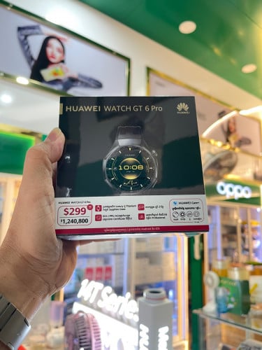 Huawei Watch GT6 Pro(46mm) Black color ថ្មីប្រអប់ធានាក្រុមហ៊ុនតម្លៃពិសេស