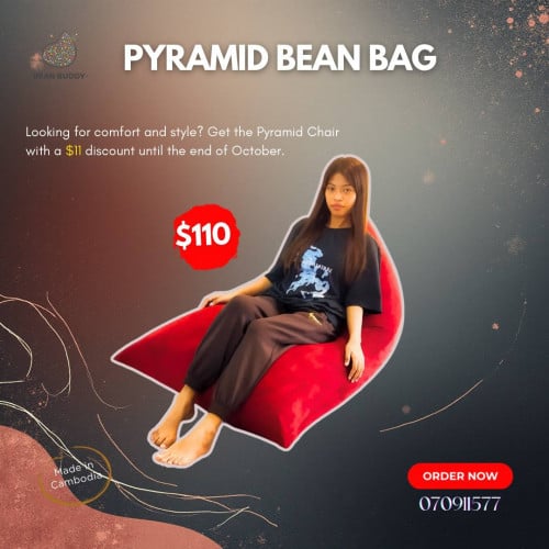 Pyramid bean bag/chair limited time offer