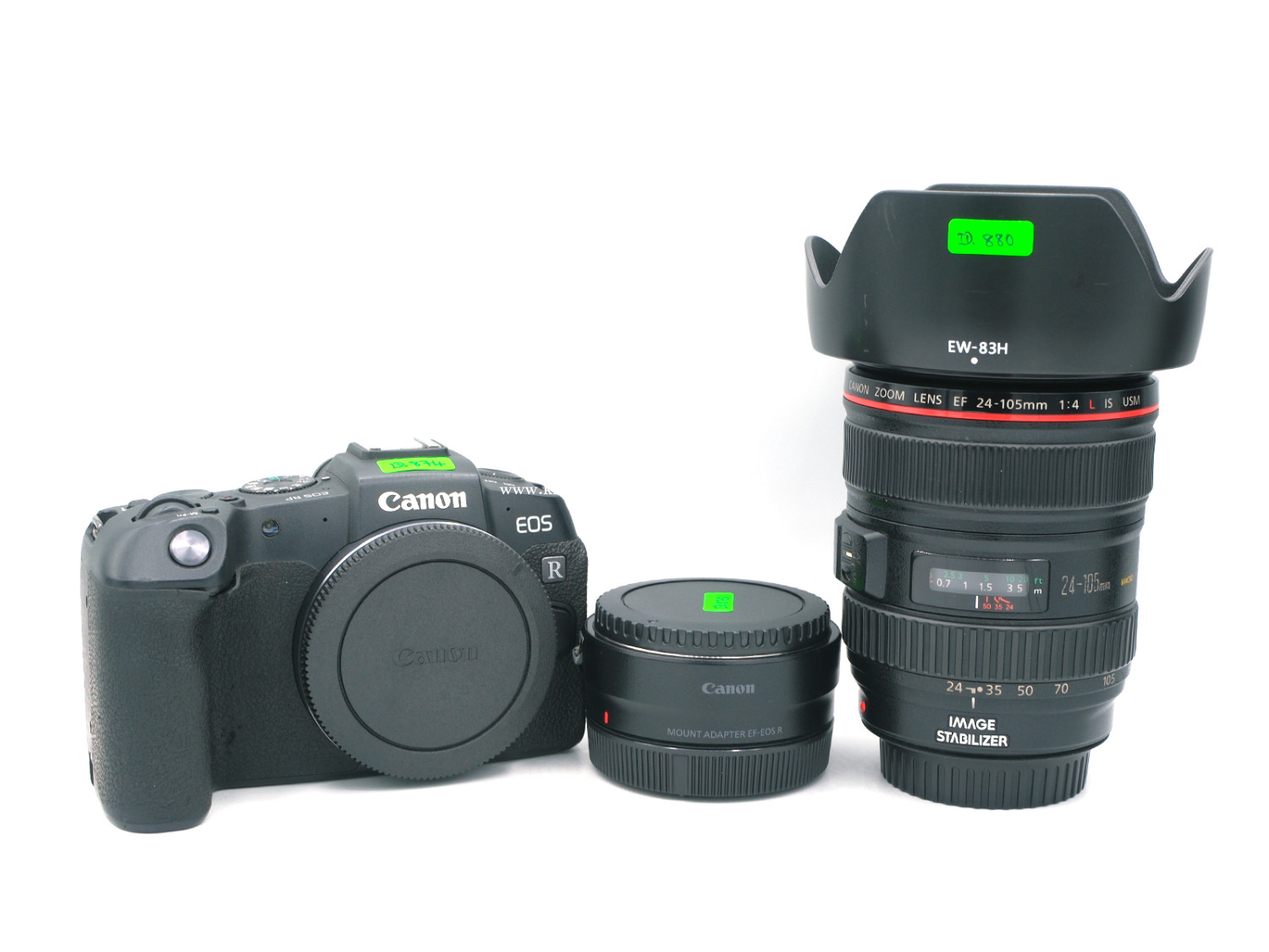 CANON EOS RP + ADAPTER KIT 24-105mm F/4L IS USM price $899.00 in Boeng ...