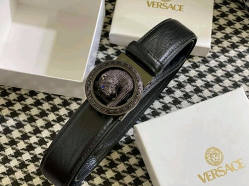 ខ្សែក្រវាត់ ប្រេន គុណភាពខ្ពស់ ស្បែកឆៅ ក្បាលក្បាលលោហះ  ប្រភេទ អូតូ