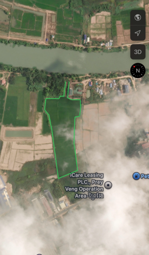 ដីលក់នៅស្រុកពាមរក៌ ខេត្តព្រៃវែង ជិតផ្លូវជាតិលេខ1