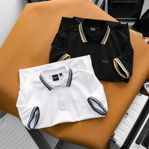 អាវយឺតដៃខ្លីកបើក ប្រេន boss 6ពណលេខទំហំ S m l xl xxl