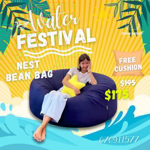 Bean bags in water festival promotion