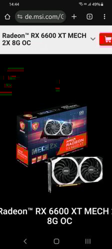 MSI RX 6600 XT Mech 2