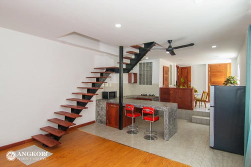 Townhouse renovated by duplex style rooms types