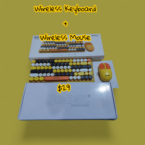 Wireless keyboard + Wireless mouse
