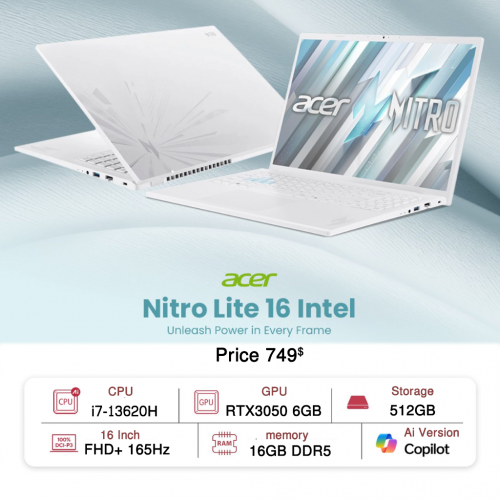Acer Nitro Lite NL16-71G (White)