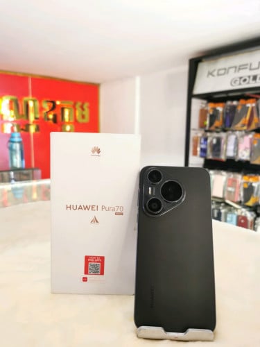 Huawei Pura 70 ram12G/256G  sim2 ស្អាត99% របស់ក្រុមហ៊ុនទៀត