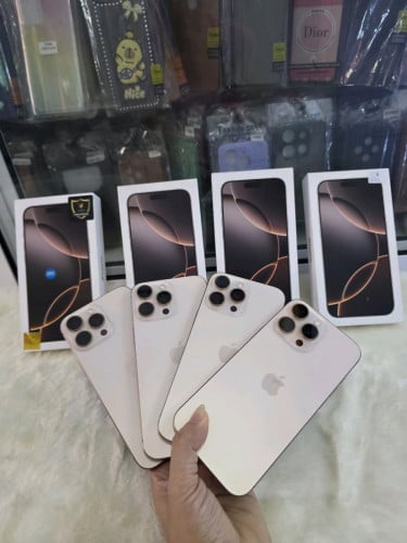 iPhone 16pro max 256G sim1/sim2 ថ្ម100%ពេញ ស្អាតដូចថ្មី99% full set ធានាសុំនុំហ្សុីន