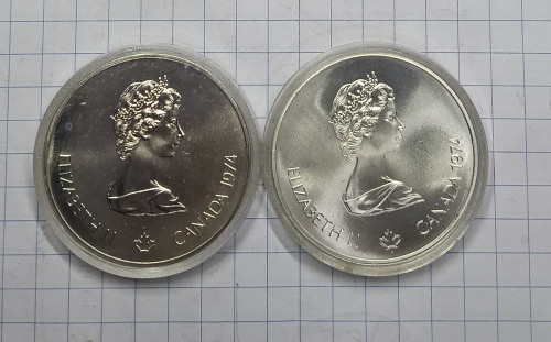 Silver 92.5% Coin CANADA 24.3g 2 pcs