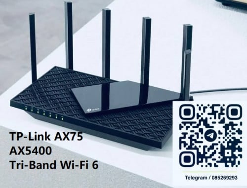 TP-Link Router Archer AX75 AX5400 Tri-Band Wi-Fi 6