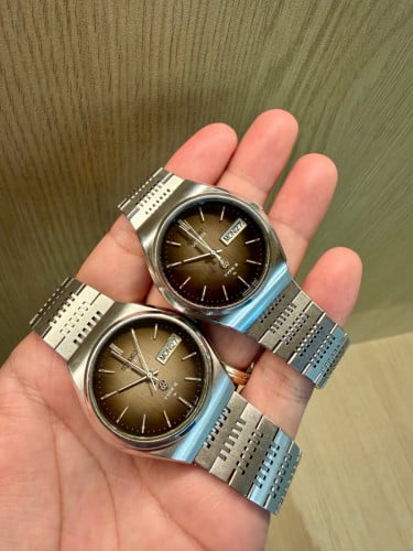 Original Super Rare Vintage SEIKO Gradient Brown Dial Quartz Type II JDM 1976 - (Condition 95%)