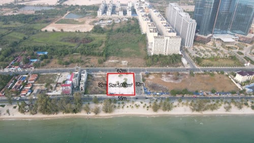 ដីលក់ជាប់សមុទ្រ កំពង់សោម