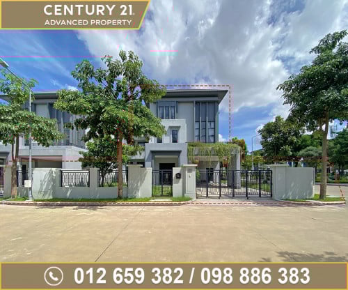 🏘 វីឡាឃ្វីន កែង(Queen) សម្រាប់ជួល ក្នុងបុរី ជីបម៉ុង50ម