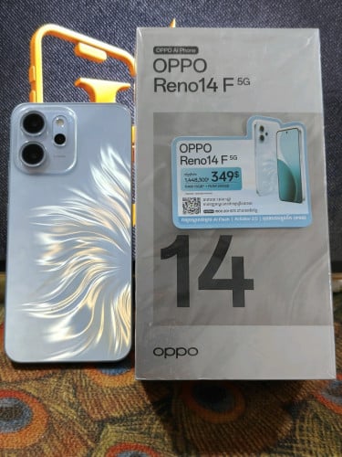 📱OPPO Reno14 F 5G / ក្រុមហ៊ុន 💾RAM8G+8G/Storage256G✅នៅស្អាត99%(លក់មានការធានាត្រឹមត្រូវ)