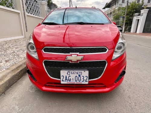 ❤️ពណ៌ភីងៗ🥰👉Chevrolet spark full ឆ្នាំផលិត2015