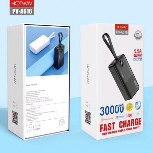 30000mah 22.5W Powerbank black color