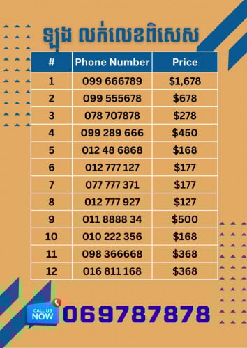 For Sale 099666789 099555678