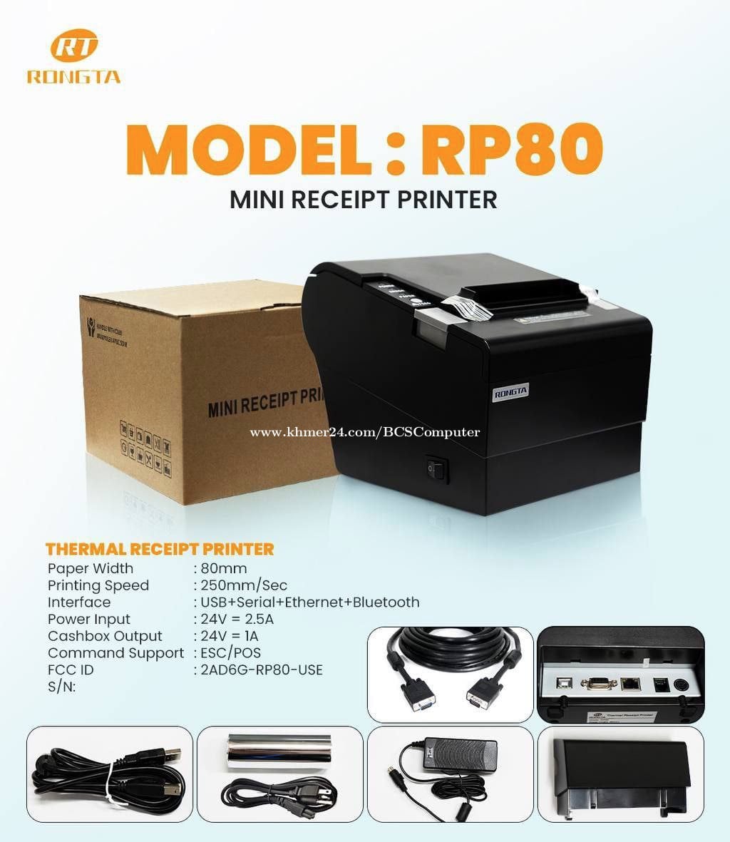 Receipt Printer ๐จ Brand RONGTA แแพแแ
แผแแแแแปแแแแแธ๐