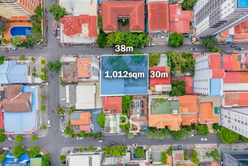 #សម្រាប់លក់ 🏗 ដីចំកណ្តាលតំបន់ពាណិជ្ជកម្មទំហំ 1,012 ម៉ែត្រការេ -📍បឹងកេងកង 1, ភ្នំពេញ