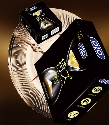 OLO Performa Black Condom 3pc ស្រោមអនាម័យស្តើង ពន្យារ