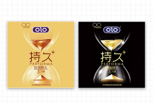 OLO Performa Black Condom 3pc ស្រោមអនាម័យស្តើង ពន្យារ