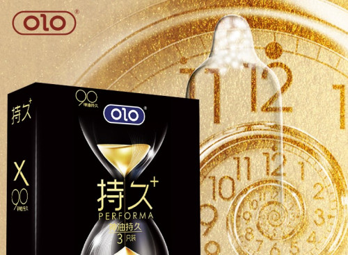 OLO Performa Black Condom 3pc ស្រោមអនាម័យស្តើង ពន្យារ