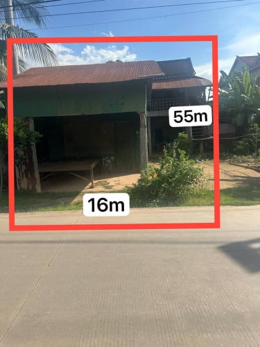 ដីលក់បន្ទាន់ 16m x 55m
