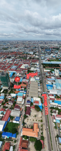 ដី និង ឃ្លាំង សម្រាប់លក់ តម្លៃ610$/㎡ (ចរចា)