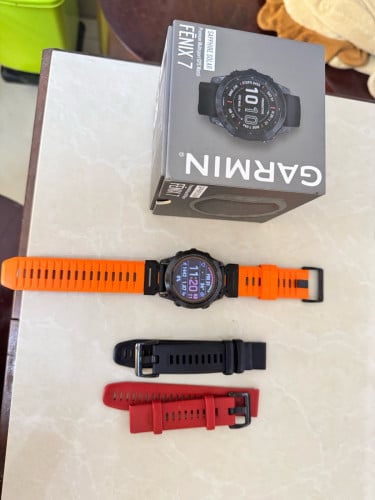 Garmin Fenix 7 sapphire Solar 47mm ស្អាត 98%