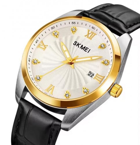 នាឡិកាសខ្សែស្បែកមិនចូលទឹកមិនហែលពណ័18$ដឹកជូន