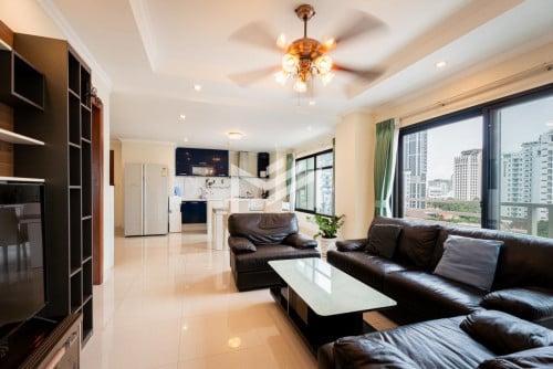 2BR Service Apt For Rent In BKK1- Gym& Pool