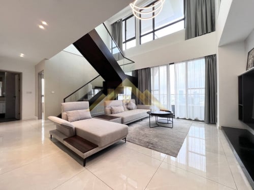 ✨Penthouse Duplex 4Bedroom Modern For Rent BKK1