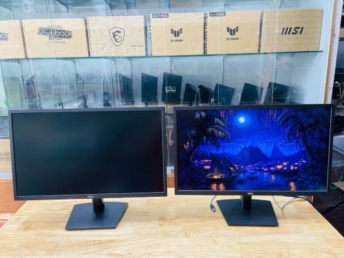 Monitor Brand Dell 24” FHD 1080 60Hz  Have Poart VGA DP Power ក្នុងស្តុកថ្មីប្រអប់ធានា1ឆ្នាំ📩🙏