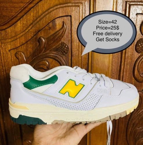 New balance 550 aime leon dore( green yellow)