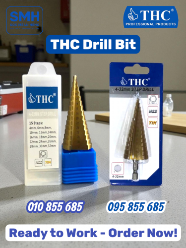 ផ្លែពង្រីក THC Step Drill Bit