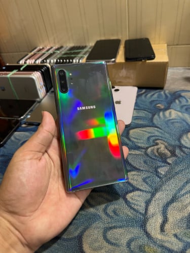 Galaxy Note 10 Plus Ram12/256G សំណុំសុីន ដានអេក្រង់តិចល្មមប្រើ 145$