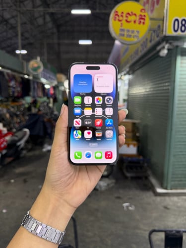 iPhone 14 PRO 256G ZD Black KURU 🦍 សាណុំzin all កញ្ចក់99% តួ97%