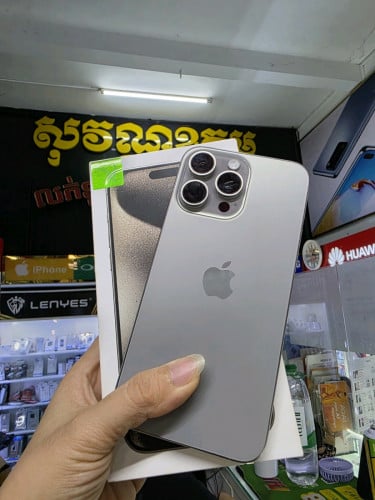 Iphone15pro max 512G ZP ថ្ម92% sim1+ESim ស្អាត99% ធានាសុំនុំណែនហ្សុីន1set