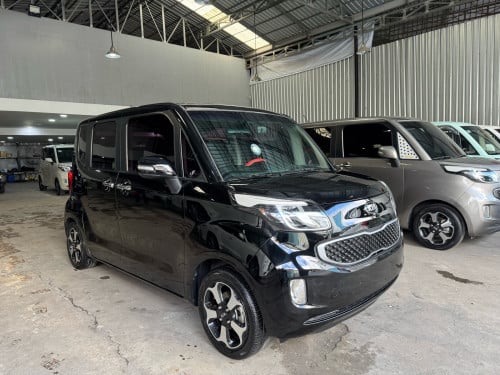 Kia Ray ឆ្នាំ2015 Full option ពណ៍ស ក្រដាស់ពន្ធថ្មី លំដាប់ទ្បាន Grade A