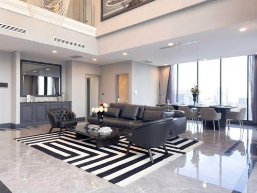 Penthouse 3BR For Rent- BKK1 With Sky Pool & Gym