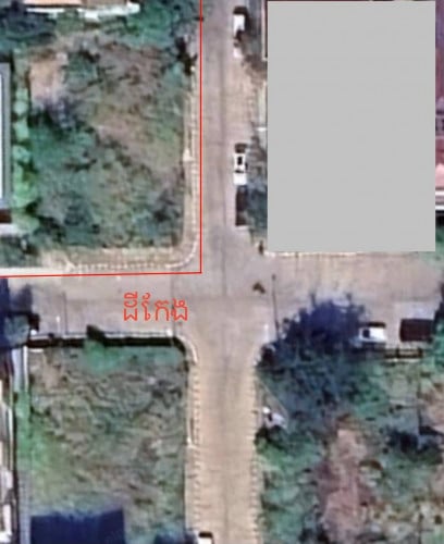 ដីសម្រាប់លក់​ ៖ នៅកោះពេជ្រ សង្កាត់ទន្លេបាសាក់ ខណ្ឌចំការមន រាជធានីភ្នំពេញ