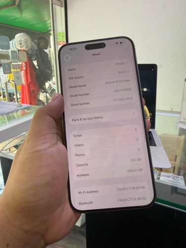 15pro max 512g ធ្លាប់ប្តូអេក្រង Original 766