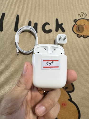 AirPods 2 កាសហ្សុីន  មួយទឹកនៅស្អាត