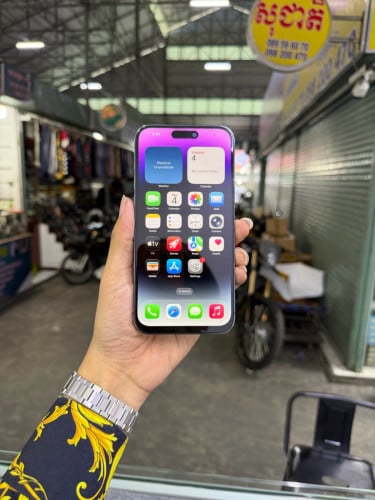iPhone 14 PRO MAX 128G ZP អេក្រង់ ZY No Scan តួ97% Battery 🔋81%