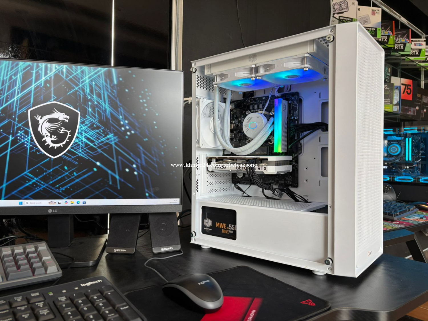 PC MID Gaming Intel Core i5 12400 + Intel Arc A380 6Gb MMO DOTA2 Battle ...