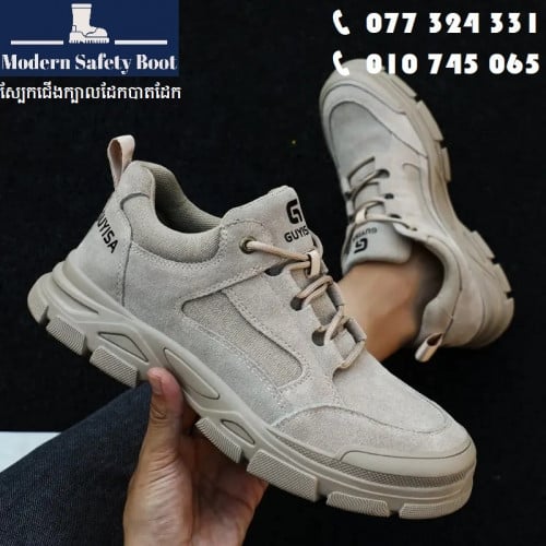 ស្បែកជើងក្បាលដែកបាតដែកម៉ាក Guyisa / High Quality Safety Shoe