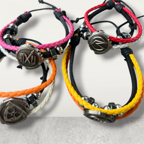 ខ្សែ​ដៃ​ បែប​ យុវវ័យ​ ខ្សែស្បែកឆៅ​Kamen Rider Zi-O Bracelet🥇ធានា​គុណភាព​ភាពអាវនៅថ្មី95%