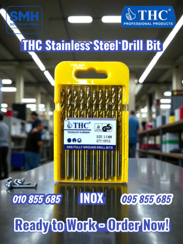 ផ្លែស្វានអ៊ីណុក THC Stainless Steel Drill Bit _ INOX